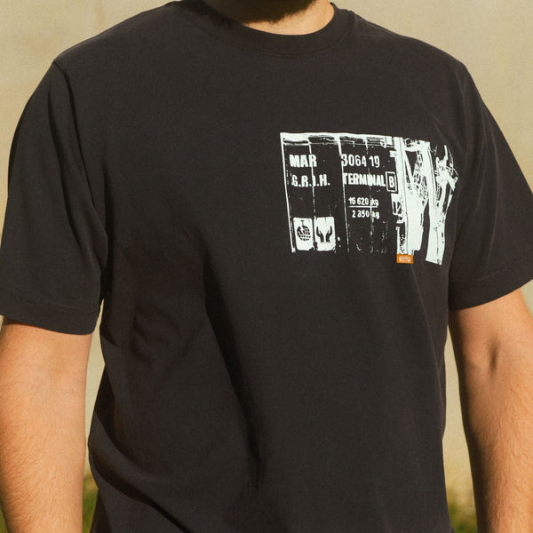 DEBARDEURS UNION BLACK T-SHIRT